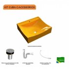 Kit Cuba Q440 Com Válvula Click 1"b Pol. E Sifão Pvc E Flexív