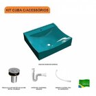 Kit Cuba Q440 Com Válvula Click 1"b Pol. E Sifão Pvc E Flexív