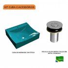 Kit Cuba Q440 Com Válvula Click Botão 1"b Pol. Compace Azul T