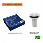 Kit Cuba Q440 Com Válvula Metal 1 Pol. Compace Azul Escuro