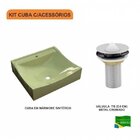 Kit Cuba Q440 Com Válvula Metal 1 Pol. Compace Verde Acqua