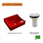 Kit Cuba Q440 Com Válvula Metal 1 Pol. Compace Vermelho
