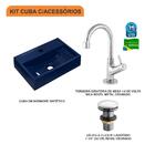 Kit Cuba Q45 C/torneira 1198 Metal + Válvula Click 1 1/2'' (0