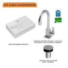 Kit Cuba Q45 C/torneira Luxo 1195 + Válvula Click 1''b (2,6cm)