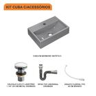 Kit Cuba Q45 C/válvula Click 1 1/2'' (04cm) + Sifão Cromado +