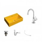 Kit Cuba Q45 Com Torneira 1198 Metal E Válvula Click 1 Pol. 1