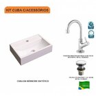 Kit Cuba Q45 Com Torneira 1198 Metal E Válvula Click 1 Pol. 1