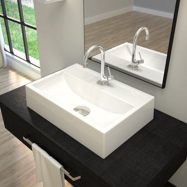 Kit Cuba Q45 Com Torneira 1198 Metal E Válvula Click 1 Pol. C