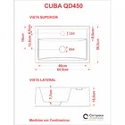 Kit Cuba Q45 Com Torneira 1198 Metal E Válvula Click 1 Pol. S