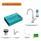 Kit Cuba Q45 Com Torneira 1198 Metal E Válvula Click 1"b Pol.