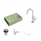 Kit Cuba Q45 Com Torneira 1198 Metal E Válvula Click 1"b Pol.