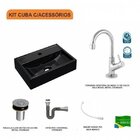Kit Cuba Q45 Com Torneira 1198 Metal E Válvula Click 1"b Pol.