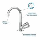 Kit Cuba Q45 Com Torneira C50 E Válvula 1 Pol. Abs Compace Br