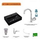 Kit Cuba Q45 Com Torneira C50 E Válvula 1 Pol. Abs E Sifão Pv