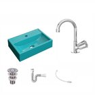 Kit Cuba Q45 Com Torneira C50 E Válvula 1 Pol. Abs E Sifão Pv