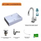 Kit Cuba Q45 Com Torneira Luxo 1195 Metal E Válvula Click 1 P