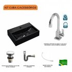 Kit Cuba Q45 Com Torneira Luxo 1195 Metal E Válvula Click 1 P