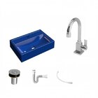 Kit Cuba Q45 Com Torneira Luxo 1195 Metal E Válvula Click 1"b