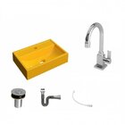 Kit Cuba Q45 Com Torneira Luxo 1195 Metal E Válvula Click 1"b