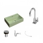 Kit Cuba Q45 Com Torneira Luxo 1195 Metal E Válvula Click 1"b