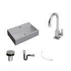 Kit Cuba Q45 Com Torneira Luxo 1195 Metal E Válvula Click 1"b