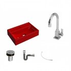 Kit Cuba Q45 Com Torneira Luxo 1195 Metal E Válvula Click 1"b