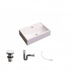 Kit Cuba Q45 Com Válvula Click 1.1/2" E Sifão Cromado E Flexí