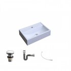 Kit Cuba Q45 Com Válvula Click 1.1/2" E Sifão Cromado E Flexí