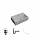 Kit Cuba Q45 Com Válvula Click 1.1/2" E Sifão Cromado E Flexí