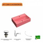 Kit Cuba Q45 Com Válvula Click 1.1/2" E Sifão Pvc E Flexível