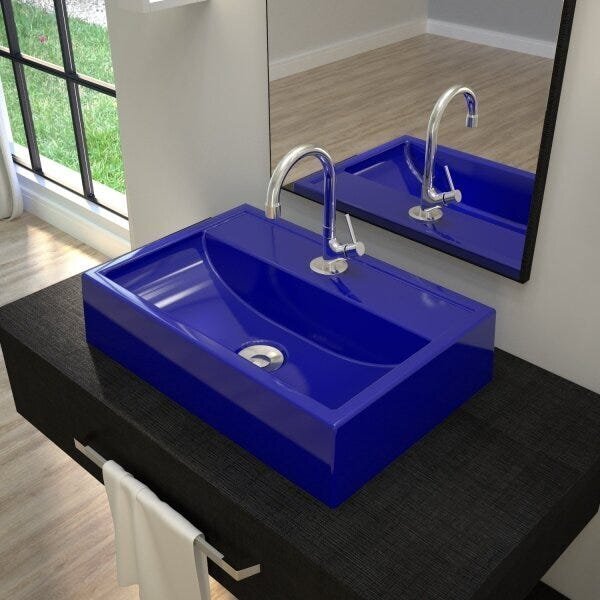 Kit Cuba Q45 Com Válvula Click Botão 1 Pol. Compace Azul Escu