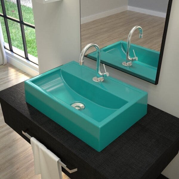 Kit Cuba Q45 Com Válvula Click Botão 1 Pol. Compace Azul Turq