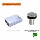 Kit Cuba Q45 Com Válvula Click Botão 1 Pol. Compace Branca