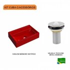 Kit Cuba Q45 Com Válvula Metal 1 Pol. Compace Vermelho