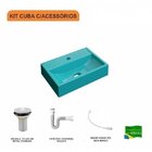 Kit Cuba Q45 E Válvula 1 Pol. Com Sifão Pvc E Flexível Compac