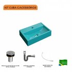 Kit Cuba Q45 E Válvula Click 1"b Pol. Com Sifão Cromado E Fle