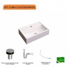 Kit Cuba Q45 E Válvula Click 1"b Pol. Com Sifão Pvc E Flexíve