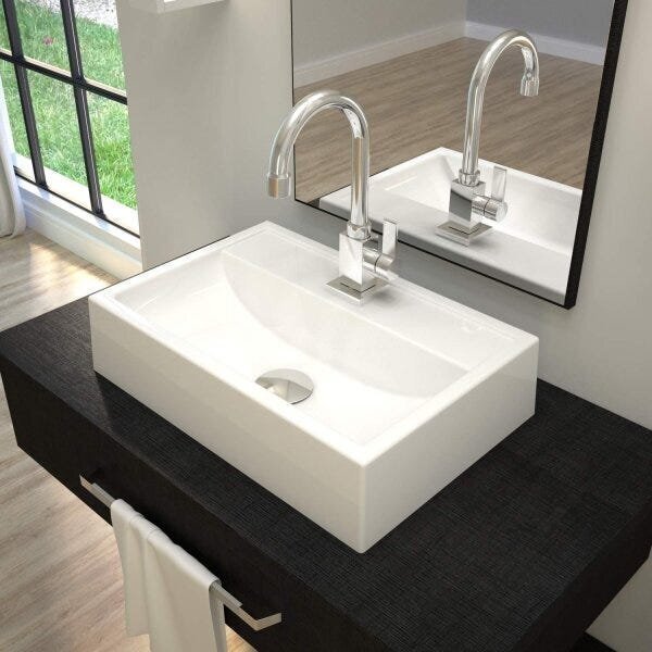 Kit Cuba Q45 Torneira Luxo 1195 Metal Válvula Click 1 Polegad