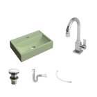 Kit Cuba Q45 Torneira Luxo 1195 Metal Válvula Click 1 Polegad