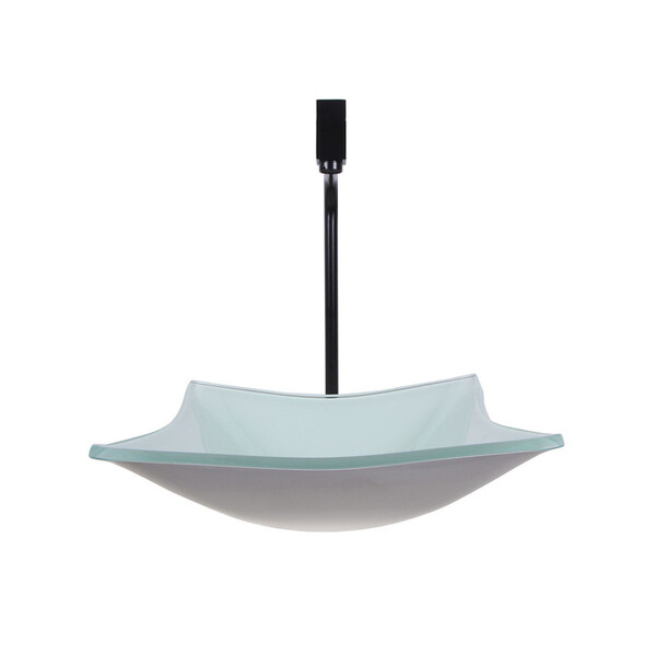 Kit Cuba Quadrada Branco + Torneira Link Preta + Válvula