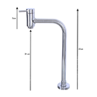 Kit Cuba Quadrada Preto + Torneira Link + Válvula