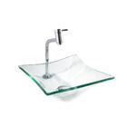 Kit Cuba Quadrada Rt 34 Torneira Link Válvula Click Incolor