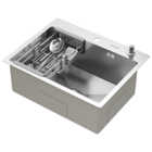 Kit Cuba Quebec 60cm Aço Inox 304 + Calha Organizadora Aço In
