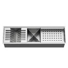 Kit Cuba Quebec 60cm Aço Inox 304 + Calha Organizadora Aço In