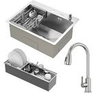 Kit Cuba Quebec 60cm Aço Inox 304 + Calha Organizadora Aço In