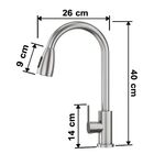 Kit Cuba Quebec 60cm Aço Inox 304 + Calha Organizadora Aço In