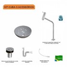 Kit Cuba R30 Com Torneira Link 1062 Metal E Válvula Click 1 P
