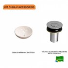 Kit Cuba R30 Com Válvula Click Botão 1 Polegada B Compace Bege