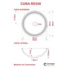 Kit Cuba R35 C/válvula Click 1 1/2'' (4,0cm) + Sifão Pvc + Fl