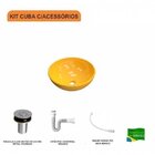 Kit Cuba R35 Com Válvula Click 1 Polegada B E Sifão Pvc E Fle